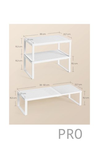 Juego de 2 Especieros, Extensibles, Organizador de Cocina,
