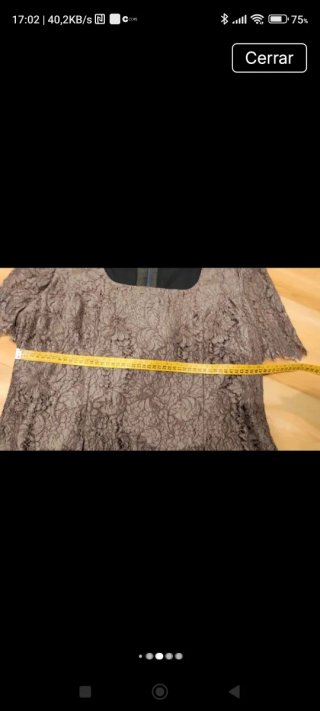 Elegante Top de Encaje Marrón