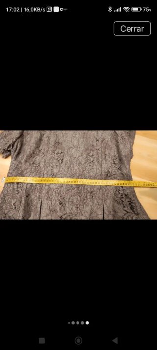 Elegante Top de Encaje Marrón