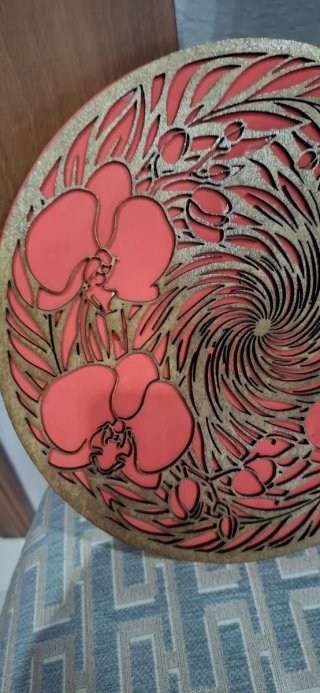 Cuadro Decorativo Orquídeas Madera