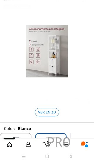Mueble de Baño, Armario Independiente, Cómoda de 2 Cajones