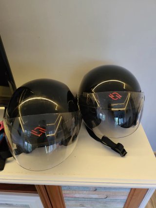 Casco Moto Shiro Negro con Visera