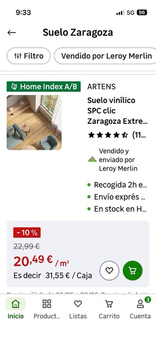 Suelo vinílico Intenso Extreme