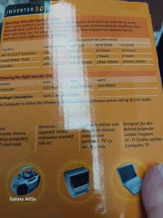 Inversor de Corriente Xantrex 500W