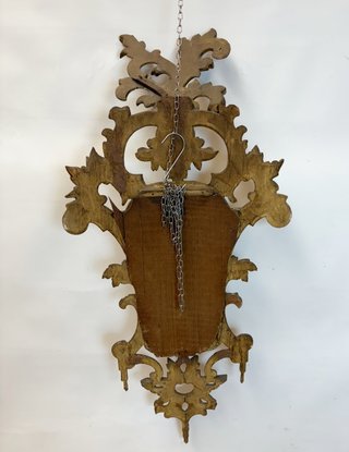 Cornucopia Antigua Madera Pan de Oro