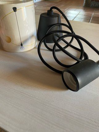 Portalamparas de silicona negro