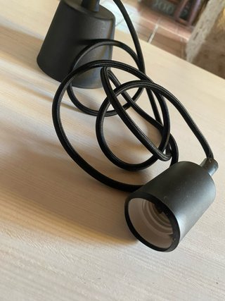 Portalamparas de silicona negro