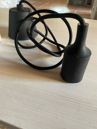 Portalamparas de silicona negro