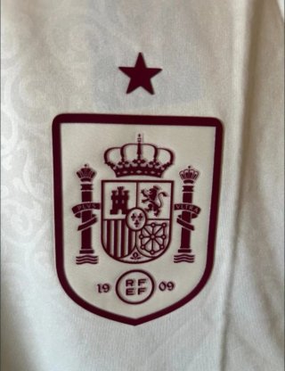 Camiseta Adidas España Oro/Blanco