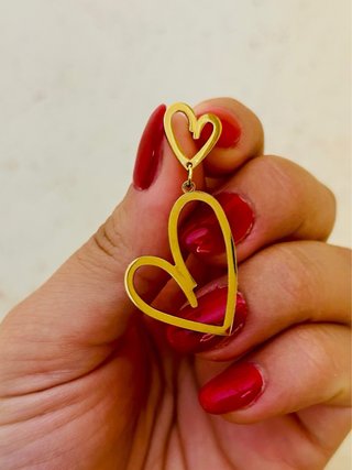 Orecchini donna cuore oro