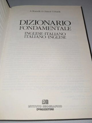 Dizionario Inglese/Italiano De Agostini