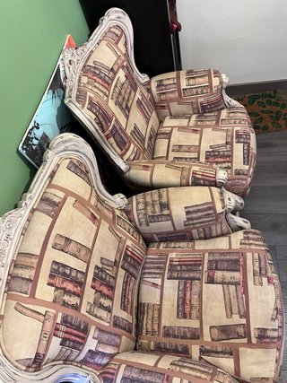 Dos sillones orejeros vintage customizados