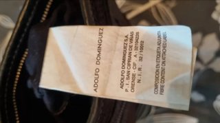 Bolso Adolfo Dominguez Vintage Marrón Negro
