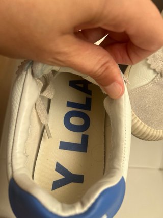 Zapatillas Bimba y Lola Blancas y Azules