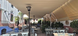 Pérgola de hierro 22x5,45x4