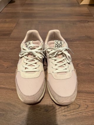 Zapatillas Scalpers Doradas y Rosas