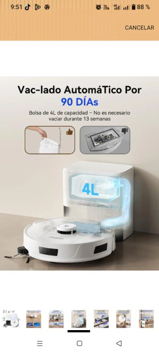 Robot Aspirador Fregador Redkey Nuevo