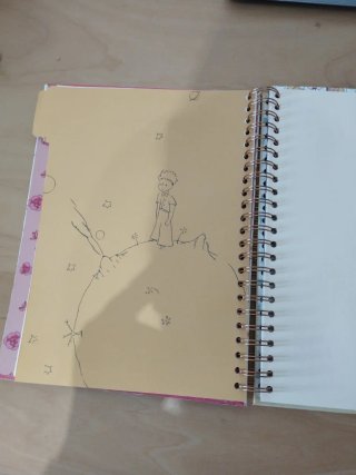 Cuaderno El Principito hecho a mano
