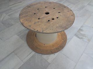 MESA BOBINA Madera Jardín Terraza Rústica Exterior