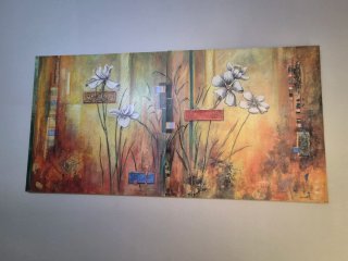 Cuadro floral moderno 2 paneles