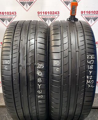 225 40 18 Y CONTINENTAL RUEDA AL 90% VIDA UTIL