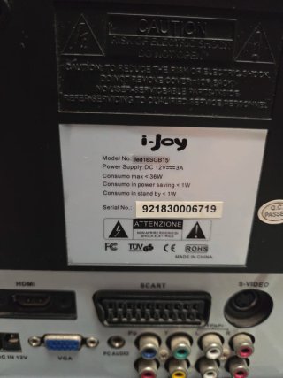 TV i-joy 16 con mando y cargador