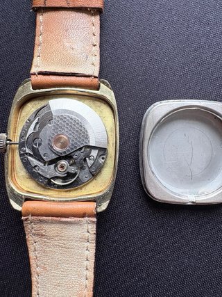 Reloj Rogau Automático Dorado con Correa Cuero