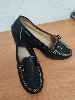 Zapatos bajos negros señora