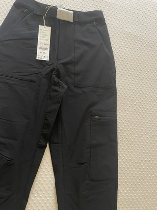 Pantalones Oysho Negros con Cinturón