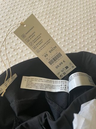 Pantalones Oysho Negros con Cinturón