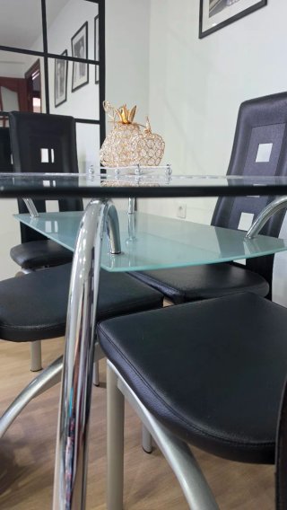 Mesa Comedor de Cristal