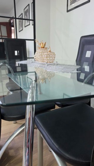 Mesa Comedor de Cristal