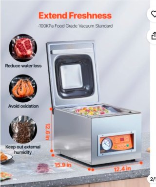 Sellador al Vacío VEVOR Cámara 260W