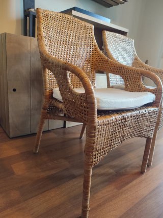 2 Sillas IKEA AGEN Rattan Natural
