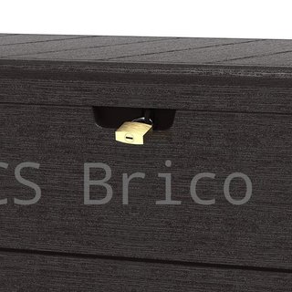 Baúl Arcón PVC 416 L Marrón - 70x129x62 cm - Duramax