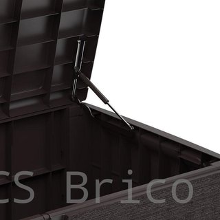 Baúl Arcón PVC 416 L Marrón - 70x129x62 cm - Duramax