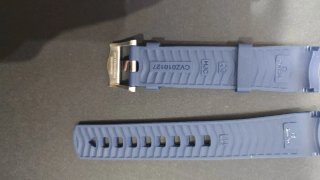 Correa caucho Omega Seamaster 20mm azul