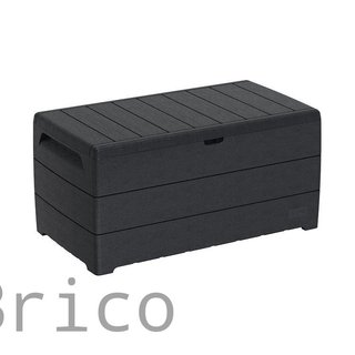 Baúl Arcón PVC 416 L Gris Oscuro - 70x129x62 cm - Duramax