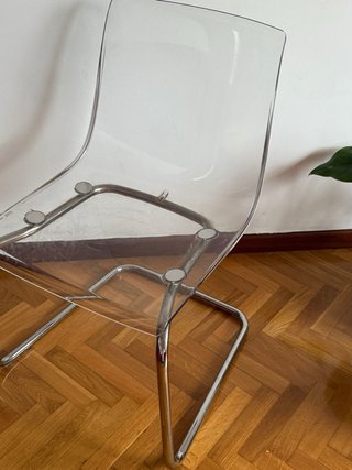 Silla Tobias Ikea Transparente Metal