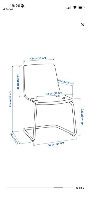 Silla Tobias Ikea Transparente Metal