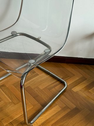 Silla Tobias Ikea Transparente Metal