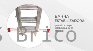 Escalera Aluminio 3x7 - 2+2+2 M - 66x25mm