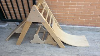Tabla Equilibrio Montessori Madera Escalera