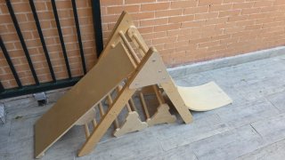 Tabla Equilibrio Montessori Madera Escalera