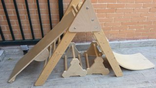 Tabla Equilibrio Montessori Madera Escalera