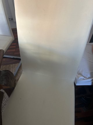 4 Sedie moderne bianche imbottite