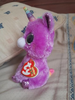 Peluche Unicornio Morado Brillante