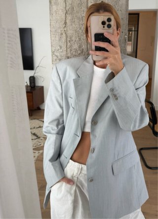 Blazer rayas | chaqueta americana oversize