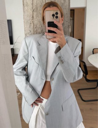 Blazer rayas | chaqueta americana oversize