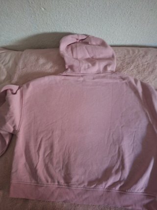Sudadera rosa con capucha de algodón